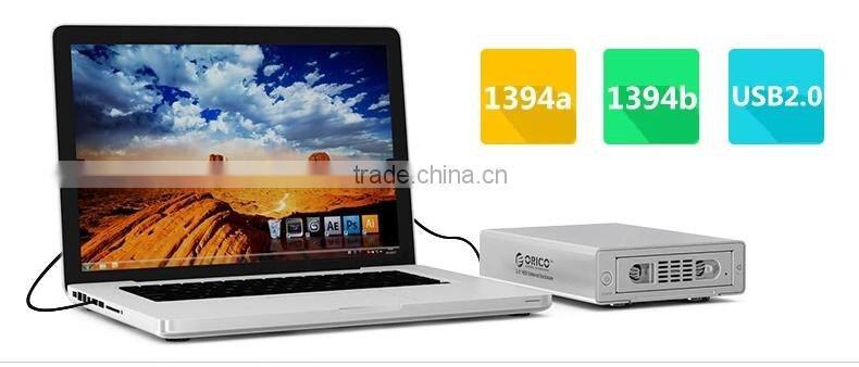 aluminum 3.5'' external hdd drive case with Firewire Interface,designed for MAC users