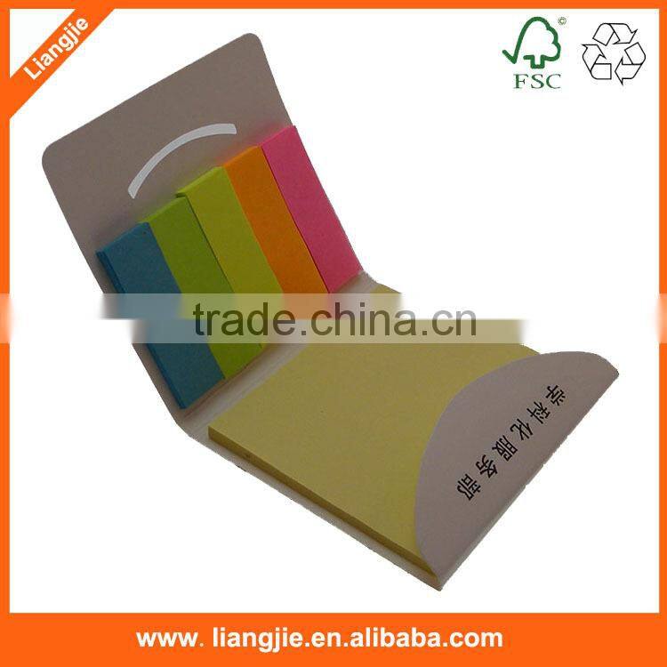 Realistic new design lovly leaf shaped sticky notes pad