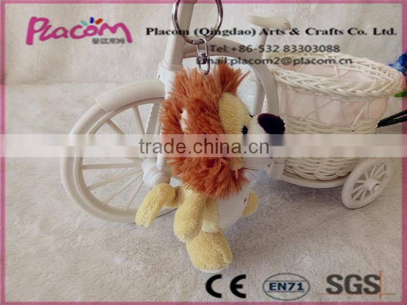 New design Lovely Fashion High quality Customize promotional gifts plush keychains Lions
