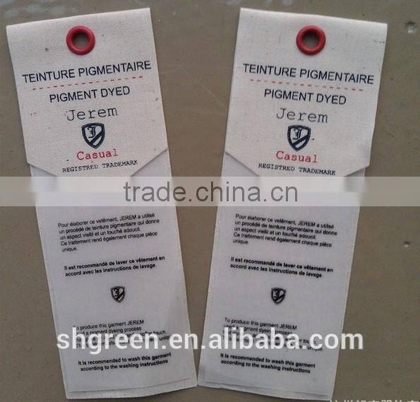 Old fashionable wrinkle/crinkle kraft paper hangtag