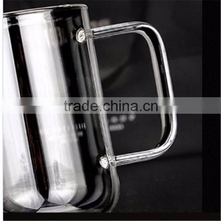 Mouth-blowing heat resistant borosilicate glass tea cup/pot Fashion glass cup 400ml ,promotional gifts