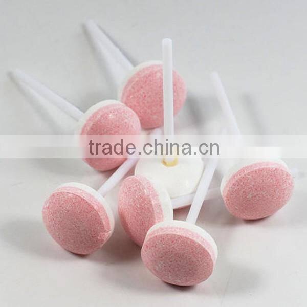 Dual colors compressed powder sugar free lollipop