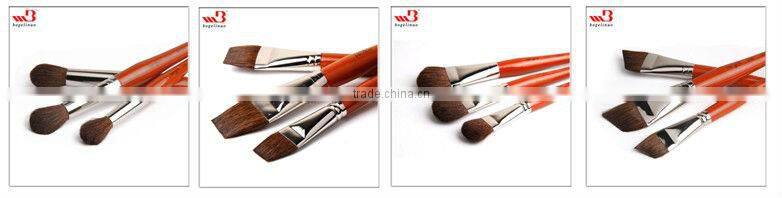 in stock BGN-246 bergino professional high qualitty angular shape hose hair artist brush