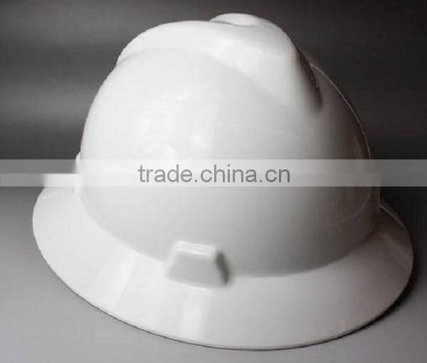 full brim white safety helmet light