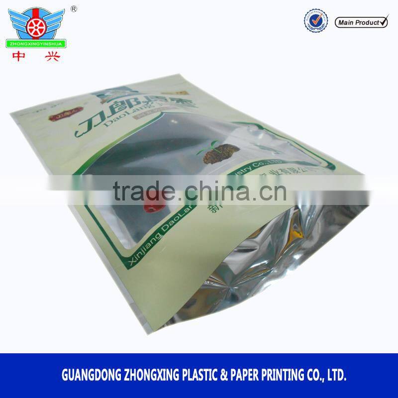 Bottle gusset jujube pouch/Jujube packaging/Chinese data bag with zipper