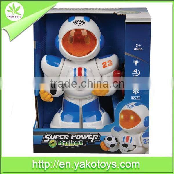 batteries operated with light and music 4 ch rc robot toy