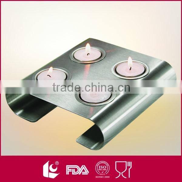 Tabletop stainless steel tea light candle holders wholesale for 6 candles