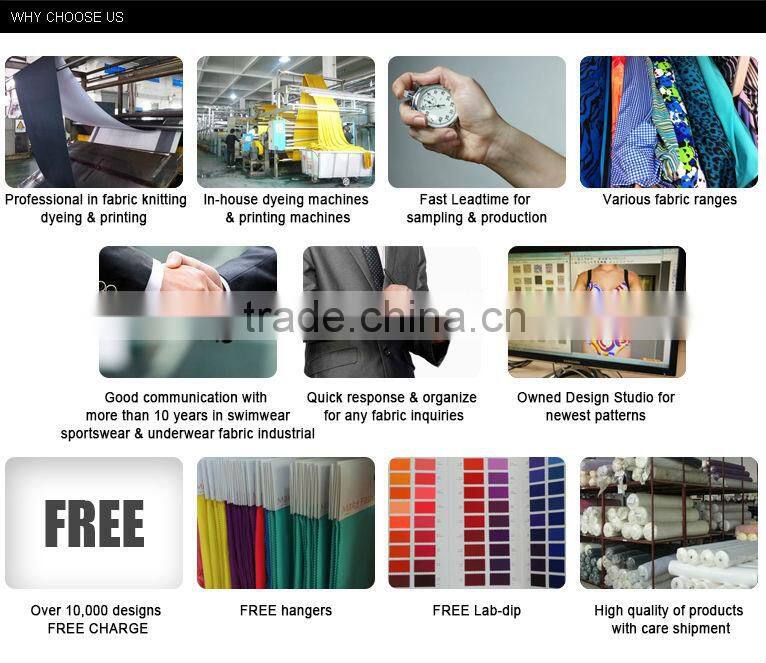 Fashion digital printing patterned fabric for swimming wear