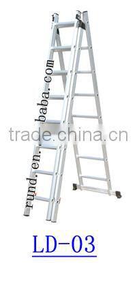 RD telescopic metal pipe aluminum loft ladder
