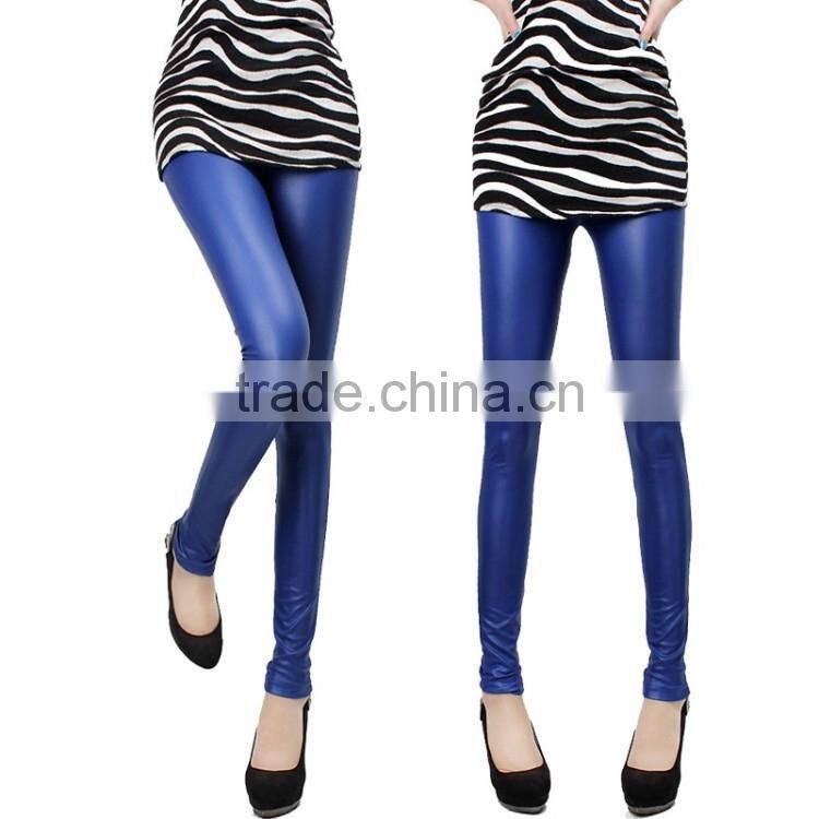 2014 Hot Girls Sexy Black Faux Leather Big Leggings Large Ladies Stretch Pants XXXL