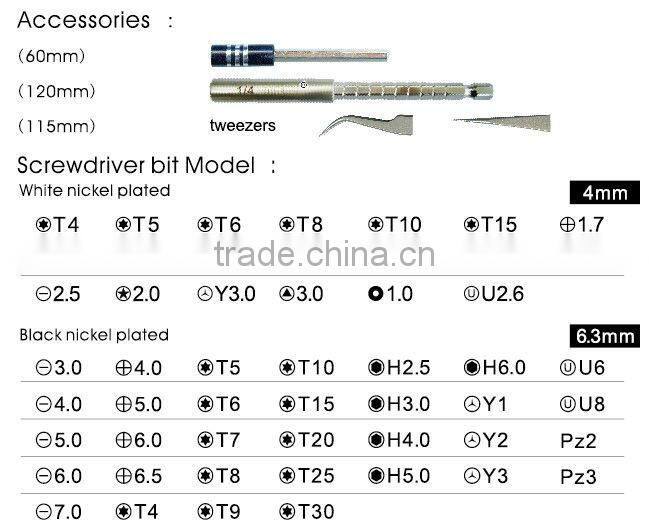JM-6092B JAKEMY Screwdriver Set 58pcs