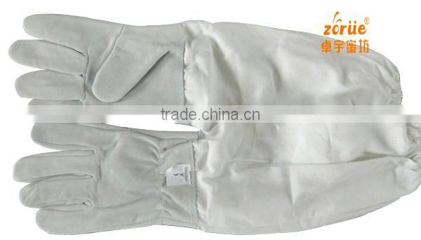 bulk supply cotton sleeve beekeeping glove for sale