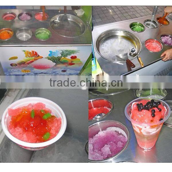 Newest Double Pan rolling Fry Ice Cream Machine for sale
