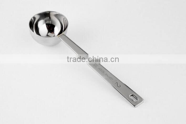 steel coffee scoop measuring spoon with logo