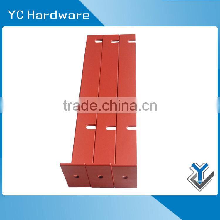 Small powder-coated mild steel L shaped wine rack bracket