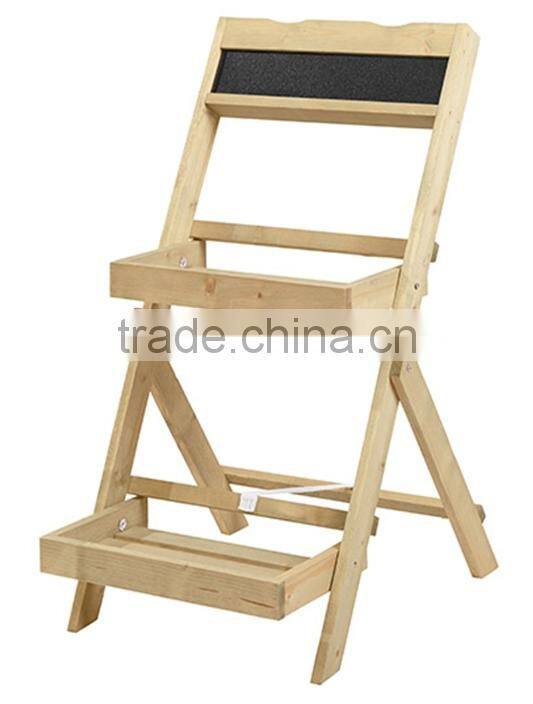 Best price outdoor wooden 2 and 3 tier plant stand whole sale