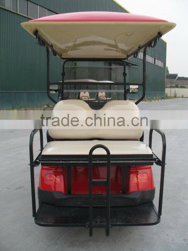 4 seater electric golf car with revised seats