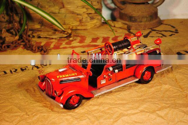 Fire truck model with paint