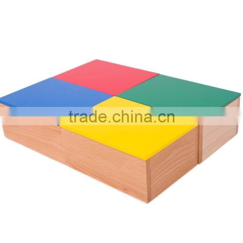 Educational toy colorful montessori material knobless Cylinders