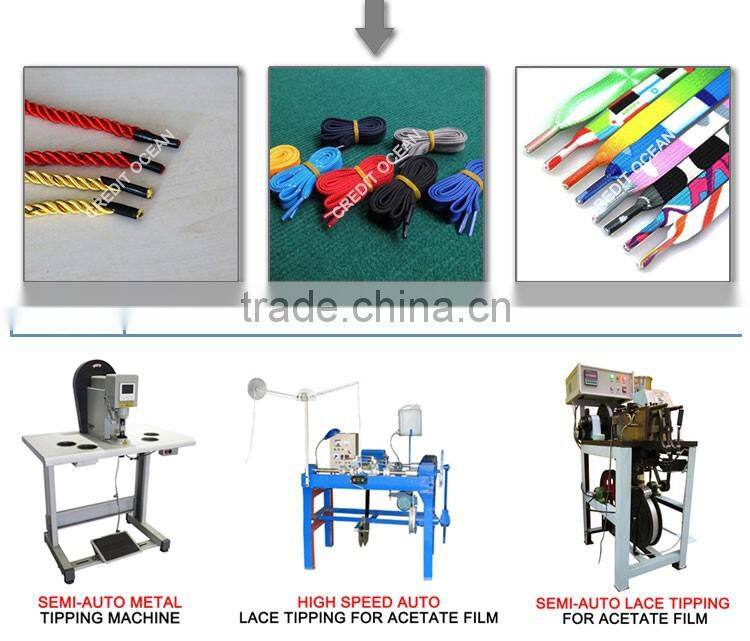 Automatic shoelace tipping machine