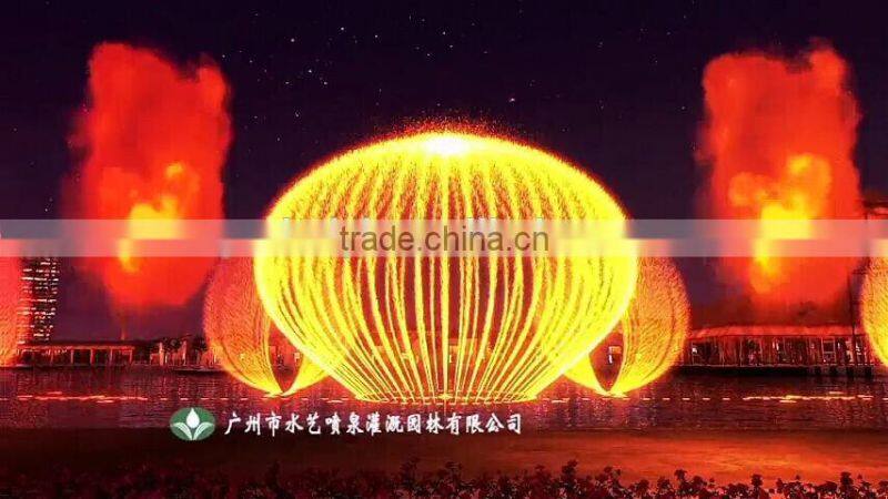 Outdoor fountain with Led light