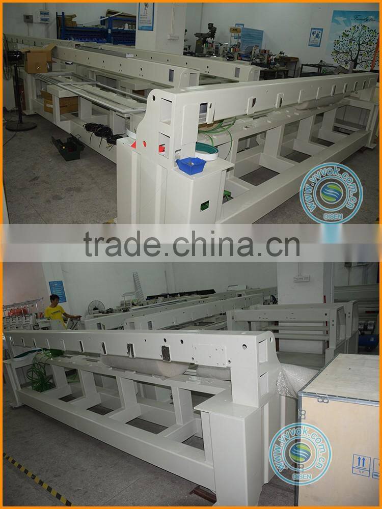 Domestic custom logo germany digital cnc cross stitch saree quilting leather bed sheets hat 4 heads embroidery machine for sale