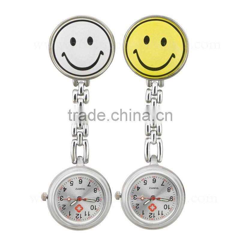 Smile Shaped Promotions Gift Brooch Nurse Watch