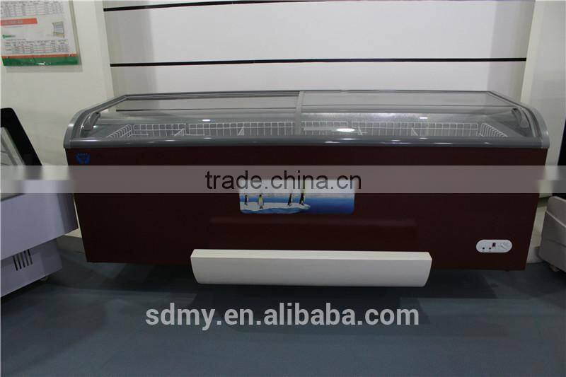 European Island Ark series supermaket freezer with CE/ fridge freezer / refrigerator for meat refrigerator showcase