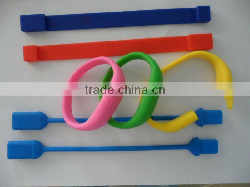 Hot selling ODM Colorful USB Silicone Bracelet