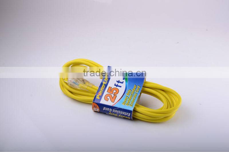 H70311 PowerLink Cable 06-PT721625 4m 16/3-Wire Gauge Vinyl Outdoor Extension Cord, Yellow