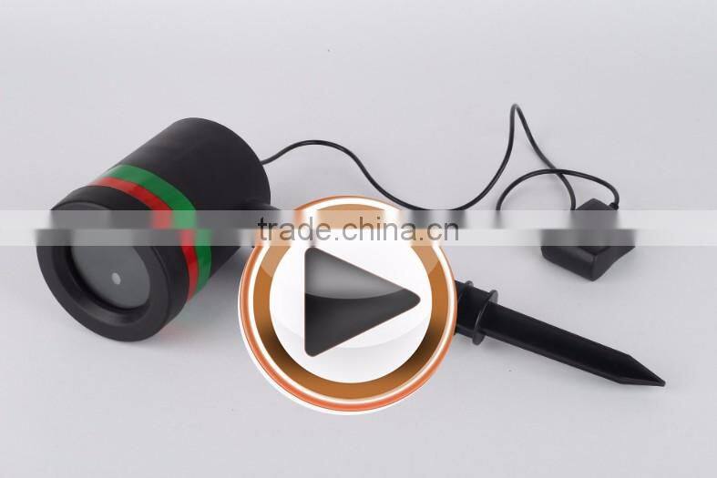 Red and green outdoor indoor christmas laser projector light