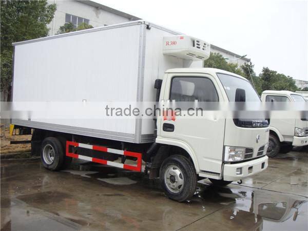 3 ton dongfeng 6 wheels small refrigerator freezer truck