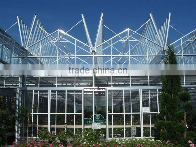 Hot dip galvanized steel structure cultivation greenhouse flowers