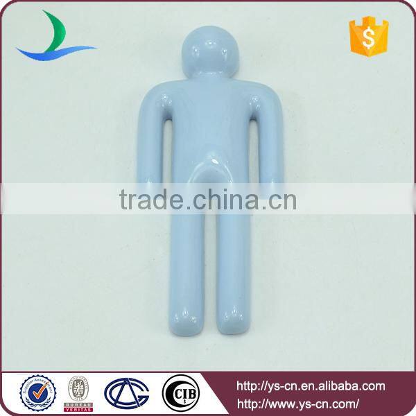 men and women shape hanging sign board for bathroom