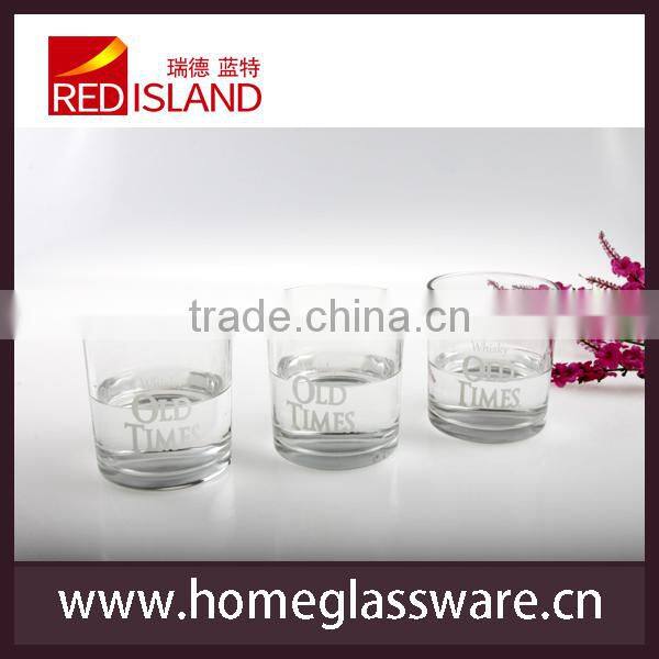 glass manufactory supply old fashioned whisky glass cup, round whisky glass
