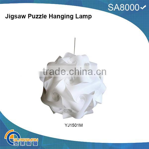 puzzle lamp new design flower shape lampshade PP hanging lamp