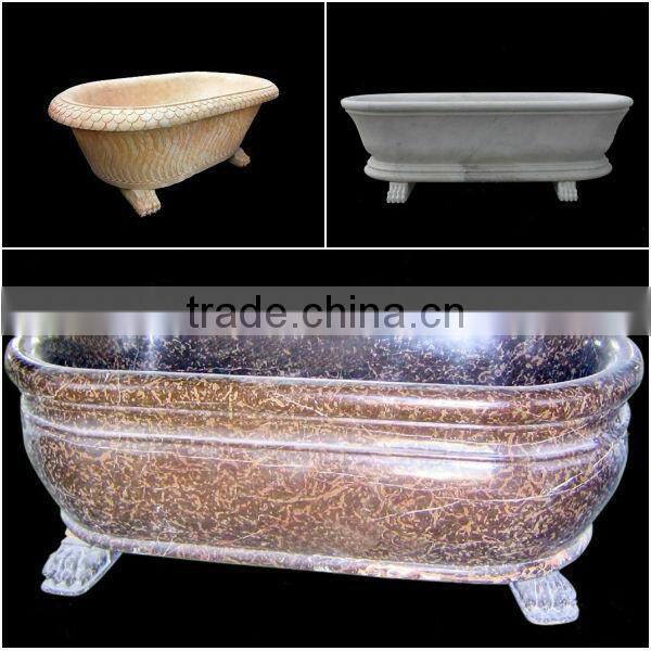 Hand Carved Stone Bathtub With Legs