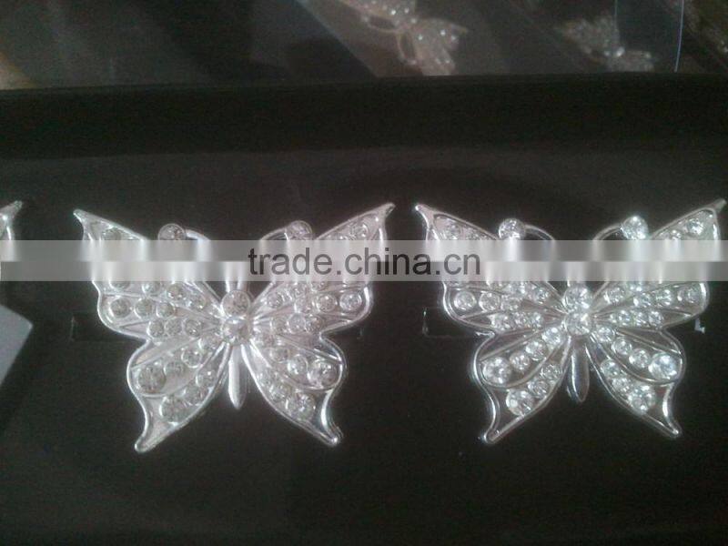 rhinestones butterfly napkin ring