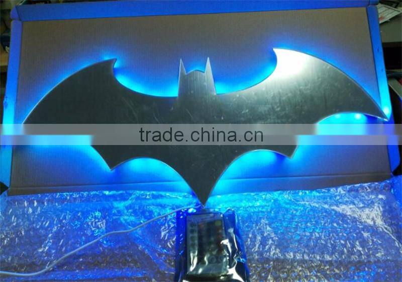 Bat lamp Mirror lamp Batman mirror lamp with remote control Colorful KTV corridor background wall lamp
