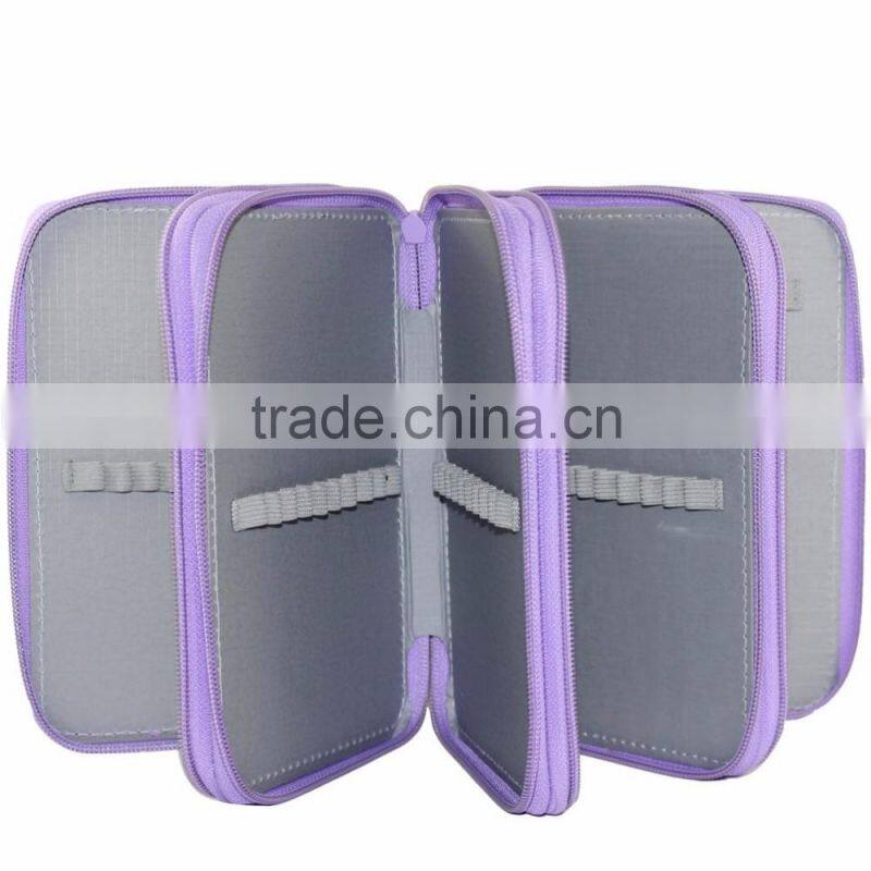 4 Layer Zippered Pencil Pouch