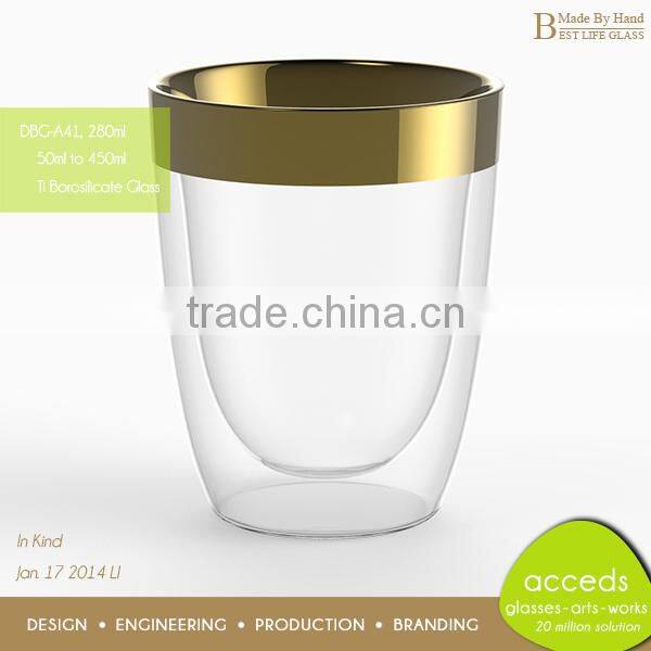 Handmade Custom Unbreakable Glass Milk Cup