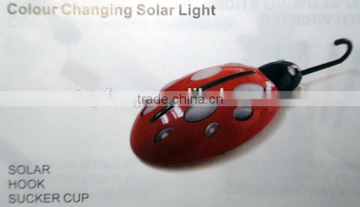 color changing solar ladybug light/small solar lights/color changing Ladybug light