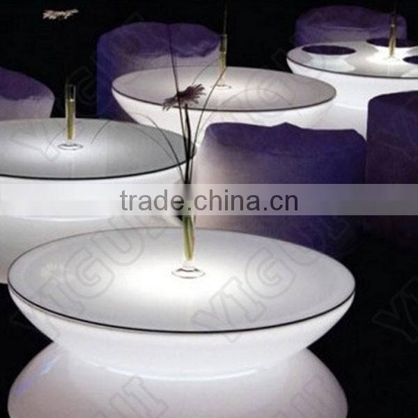 wireless remote operated modernparty illumincated plastic bar table