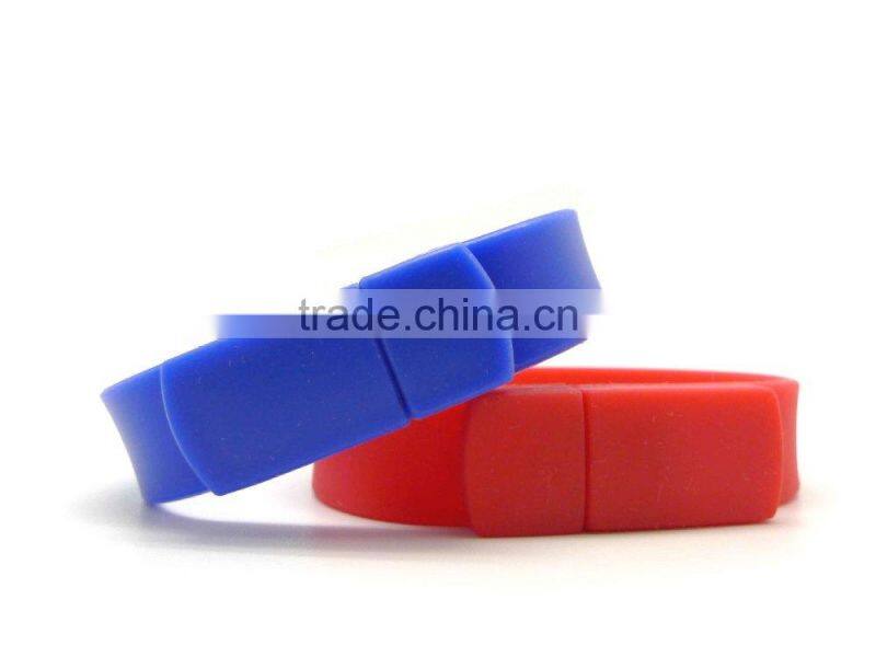 Wholesale silicone bracelet usb flash drive for promotional