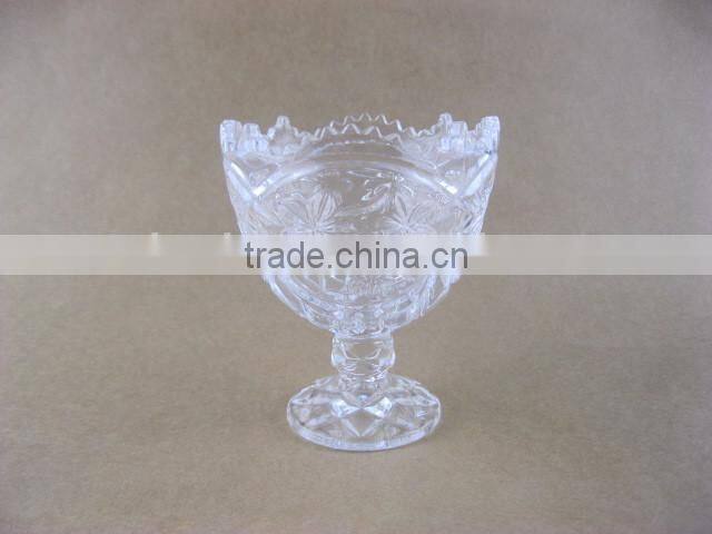 Glass ice cream bowl
