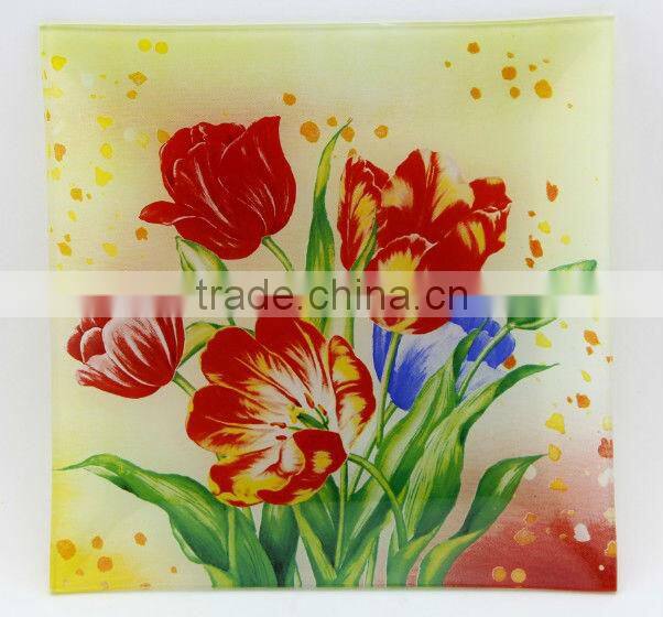 perfect glass dinner set glass tray decoration firing