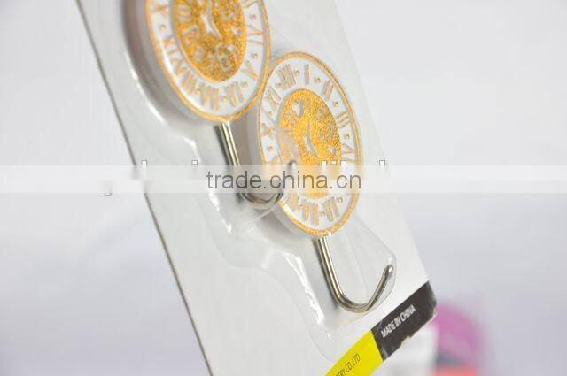 2pc New design clock shape plastic hook