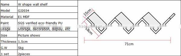 w v shape mdf wall wooden floats
