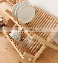 Nature color decorative the plate storage rack