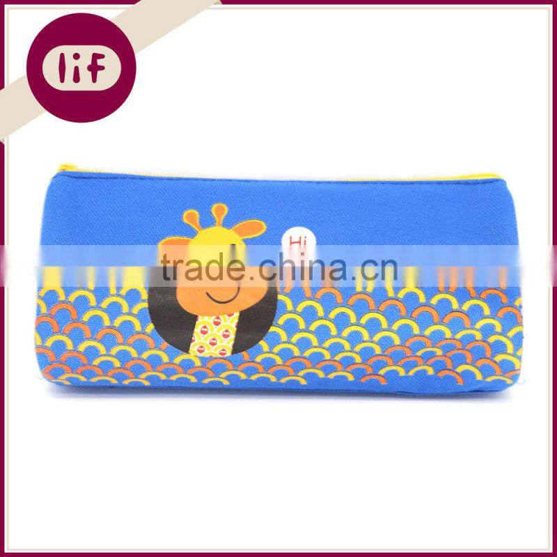 Cute Giraffe Printing Canvas Pencil bag, Giraffe Printing Pencil Bag,Canvas Pencil Bag